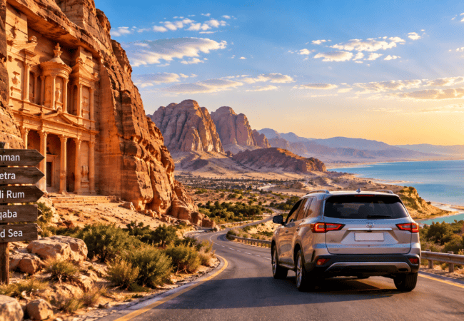 8-Day Jordan Fly and Drive tour through Petra, Wadi Rum and Aqaba