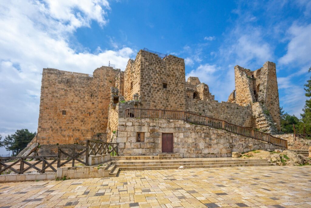 Ajloun Castle, a medieval Muslim fortress in northwestern Jordan.
