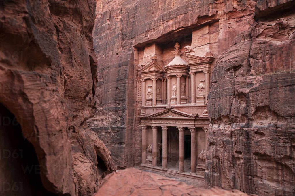 Petra Treasury Al-Khazneh in Jordan, featured on Golden Star Jordan tours